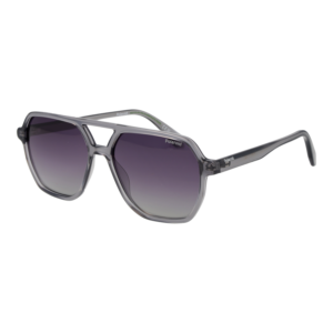 Polaroid Pilotenbrille Sonnenbrille PLD 4218/S 56YB7WJ in Grau – 45° Seitenansicht