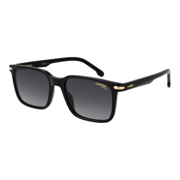 Carrera Sonnenbrille CARRERA 391/S 538079O – 45° Seitenansicht Carrera Rechteck Sonnenbrille CARRERA 391/S 538079O in Schwarz – 45° Seitenansicht