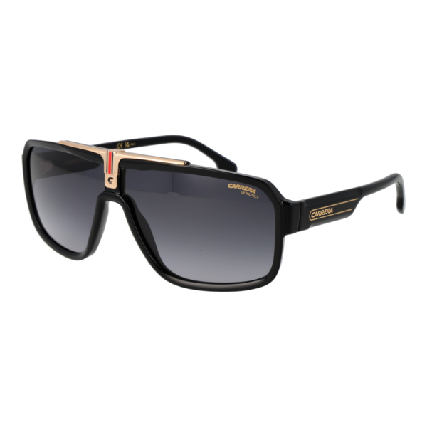 Carrera Rechteck Sonnenbrille CARRERA 1091/S 658079O in Schwarz – 45° Seitenansicht