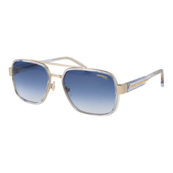 Carrera Rechteck Sonnenbrille CARRERA 1092/S 5890008 in Transparent – 45° Seitenansicht