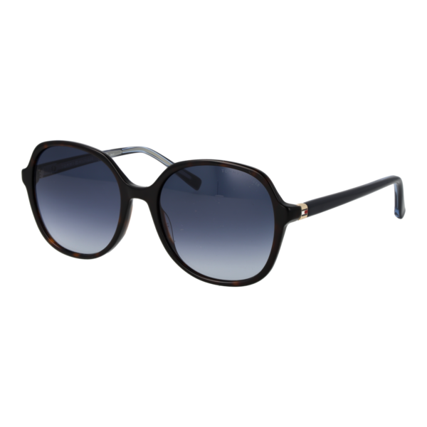 Tommy Hilfiger Panto Sonnenbrille TH 2394/S 5508608 in Havana – 45° Seitenansicht