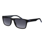 Tommy Hilfiger Rechteck Sonnenbrille TH 2375/S 568079O in Schwarz – 45° Seitenansicht