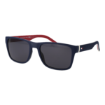 Tommy Hilfiger Rechteck Sonnenbrille TH 2375/S 56PJPIR in Blau – 45° Seitenansicht
