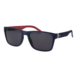 Tommy Hilfiger Rechteck Sonnenbrille TH 2375/S 56PJPIR in Blau – 45° Seitenansicht