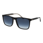 Tommy Hilfiger Rechteck Sonnenbrille TH 2390/S 5880708 in Schwarz – 45° Seitenansicht