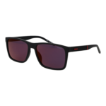 Hugo Rechteck Sonnenbrille HG 1418/G/S 58807AO in Schwarz – 45° Seitenansicht