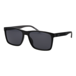 Hugo Rechteck Sonnenbrille HG 1418/G/S 58807IR in Schwarz – 45° Seitenansicht