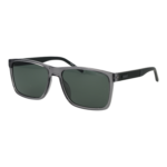 Hugo Rechteck Sonnenbrille HG 1418/G/S 58KB7QT in Grau – 45° Seitenansicht