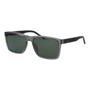 Hugo Rechteck Sonnenbrille HG 1418/G/S 58KB7QT in Grau – 45° Seitenansicht