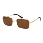 Polaroid Quadrat Sonnenbrille PLD 4213/G/S/X 57AOZSP in Gold – 45° Seitenansicht