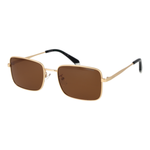 Polaroid Quadrat Sonnenbrille PLD 4213/G/S/X 57AOZSP in Gold – 45° Seitenansicht