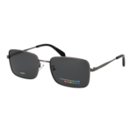 Polaroid Quadrat Sonnenbrille PLD 4213/G/S/X 57KJ1M9 in Grau – 45° Seitenansicht