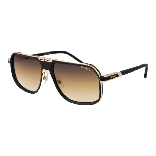 Carrera Rechteck Sonnenbrille CARRERA 1090/S 60I46N4 in Schwarz – 45° Seitenansicht