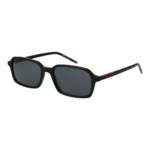 Hugo Rechteck Sonnenbrille HG 1424/S 54807IR in Schwarz – 45° Seitenansicht