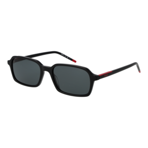 Hugo Rechteck Sonnenbrille HG 1424/S 54807IR in Schwarz – 45° Seitenansicht