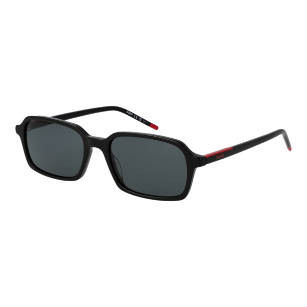 Hugo Rechteck Sonnenbrille HG 1424/S 54807IR in Schwarz – 45° Seitenansicht
