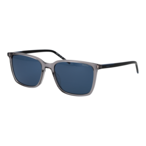 Hugo Rechteck Sonnenbrille HG 1423/G/S 56KB7KU in Grau – 45° Seitenansicht