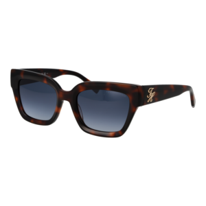 Tommy Hilfiger Rechteck Sonnenbrille TH 2402/S 5305L08 in Havana – 45° Seitenansicht