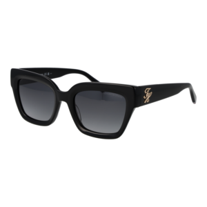 Tommy Hilfiger Rechteck Sonnenbrille TH 2402/S 538079O in Schwarz – 45° Seitenansicht