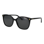 Polaroid Quadrat Sonnenbrille PLD 4215/S/X 55807M9 in Schwarz – 45° Seitenansicht