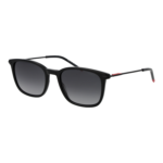 Hugo Rechteck Sonnenbrille HG 1428/S 538079O in Schwarz – 45° Seitenansicht