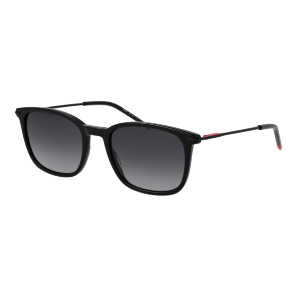 Hugo Rechteck Sonnenbrille HG 1428/S 538079O in Schwarz – 45° Seitenansicht