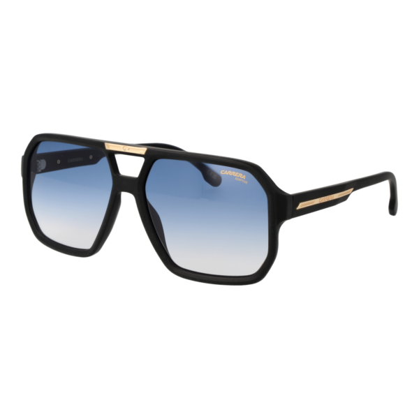 Carrera Quadrat Sonnenbrille VICTORY C 01/S 600037Q in Schwarz – 45° Seitenansicht