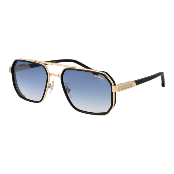 Carrera Rechteck Sonnenbrille CARRERA 1069/S 570037Q in Schwarz – 45° Seitenansicht