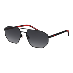 Hugo Pilotenbrille Sonnenbrille HG 1433/S 590039O in Schwarz – 45° Seitenansicht