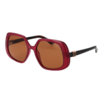 Guess Quadrat Sonnenbrille GU7862 5674E in Burgunder – 45° Seitenansicht