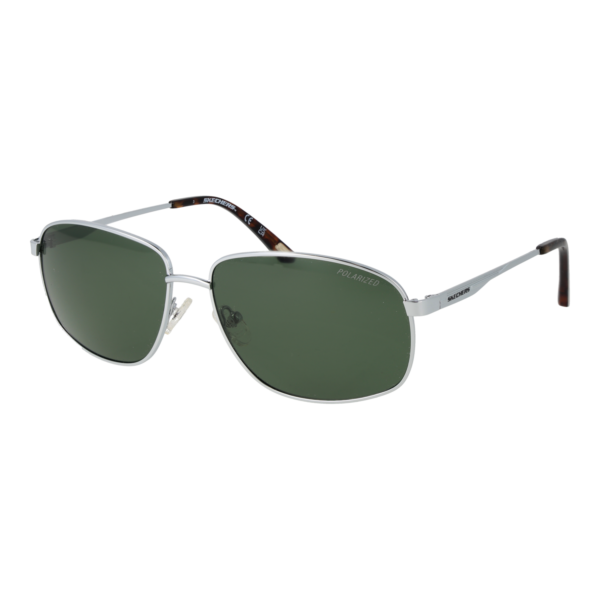 Skechers Rechteck Sonnenbrille SE6270 6009R in Silber – 45° Seitenansicht