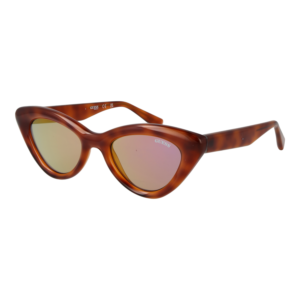 Guess Katzenaugen Sonnenbrille GU00137 5053C in Braun – 45° Seitenansicht