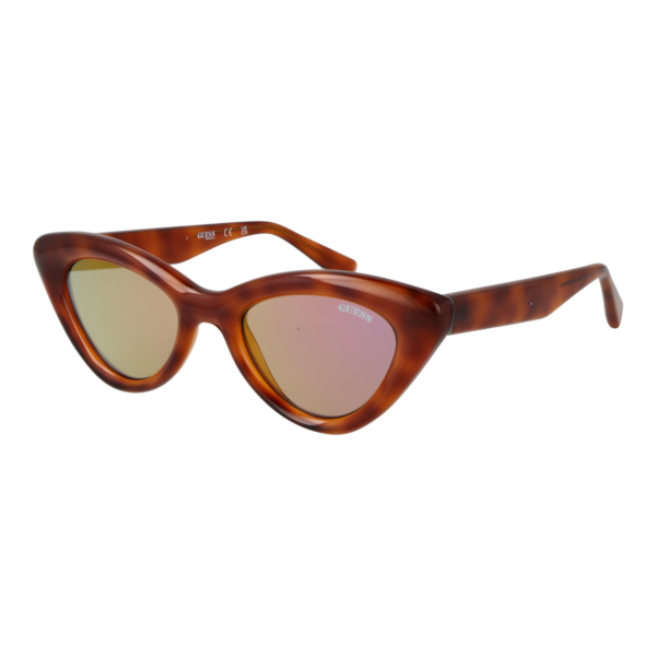 Guess Katzenaugen Sonnenbrille GU00137 5053C in Braun – 45° Seitenansicht