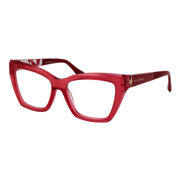 Ana Hickmann Brille AH6553 52H01 – 45° Seitenansicht Ana Hickmann )} Brille AH6553 52H01 in Rot