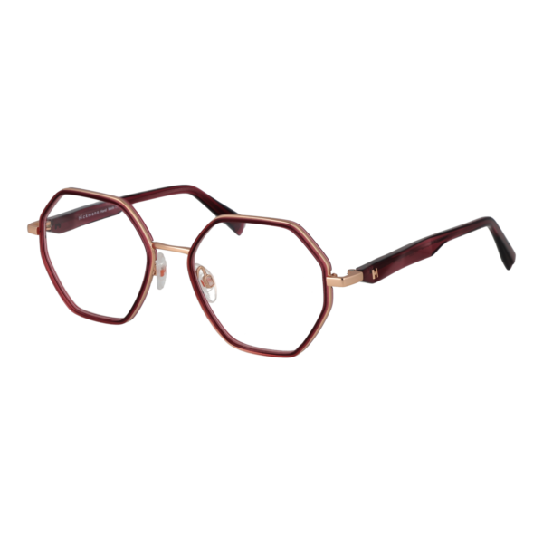Ana Hickmann )} Brille HI1222 53T01 in Burgunder