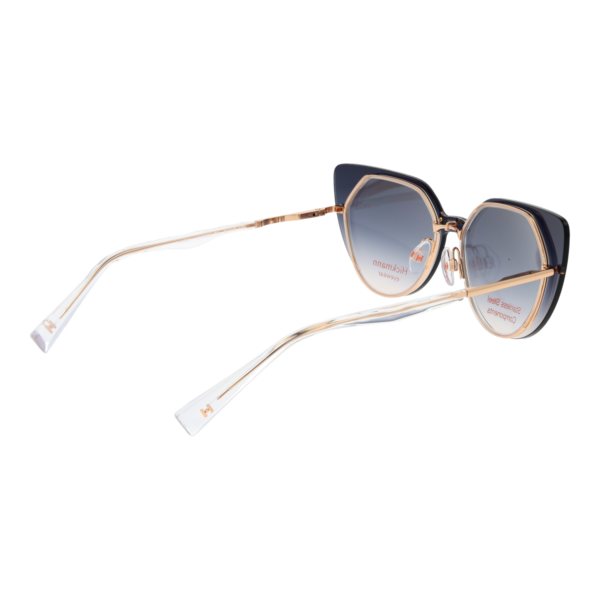 Frontansicht der Ana Hickmann Brille HI1260G 53T01 & HI1260G 53T01G – Rahmen Titan