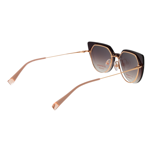 Frontansicht der Ana Hickmann Brille HI1262GT 4901A & HI1262GT 4901AG – Rahmen Titan
