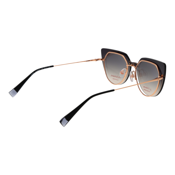 Frontansicht der Ana Hickmann Brille HI1262GT 4909A & HI1262GT 4909AG – Rahmen Titan