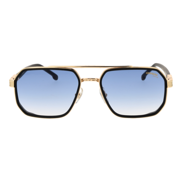 Carrera Sonnenbrille CARRERA 1069/S 570037Q – Frontansicht mit Metall Rahmen und Blau Gläsern