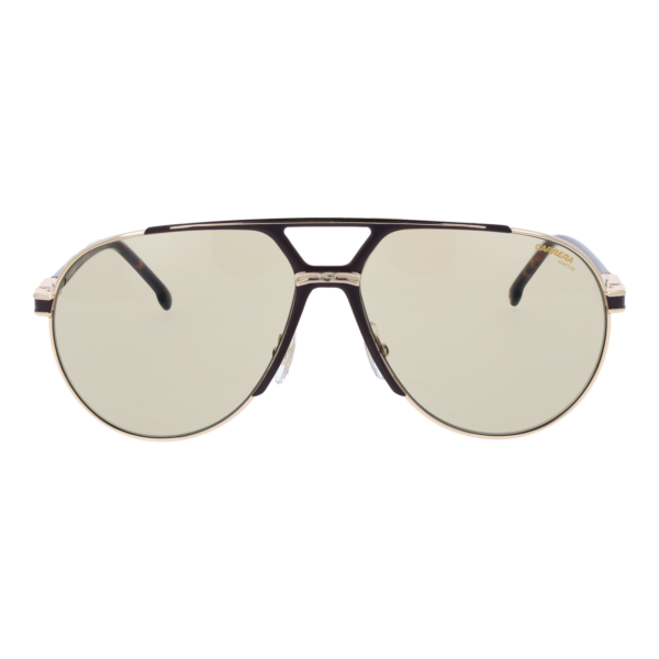 Carrera Sonnenbrille CARRERA 1089/S 64NOA8J – Frontansicht mit Metall Rahmen und Grün Gläsern