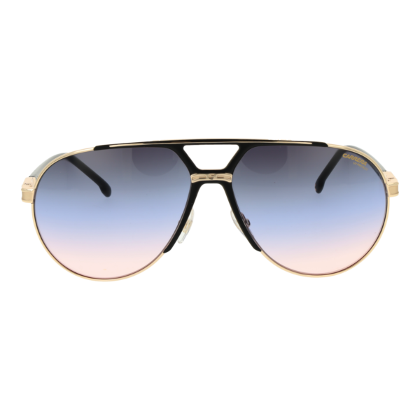 Carrera Sonnenbrille CARRERA 1089/S 64RHLI4 – Frontansicht mit Metall Rahmen und Blau Gläsern