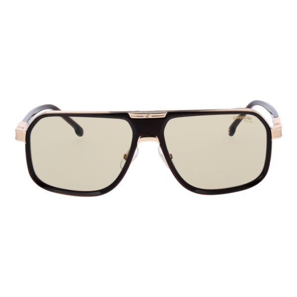 Carrera Sonnenbrille CARRERA 1090/S 6009Q8J – Frontansicht mit Metall Rahmen und Braun Gläsern