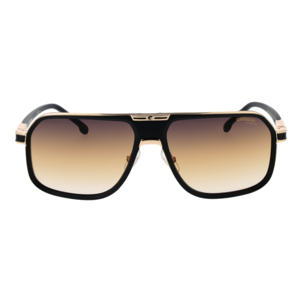 Carrera Sonnenbrille CARRERA 1090/S 60I46N4 – Frontansicht mit Metall Rahmen und Braun Gläsern
