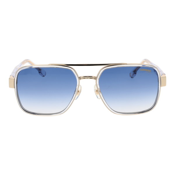 Carrera Sonnenbrille CARRERA 1092/S 5890008 – Frontansicht mit Metall & Polyamid Rahmen und Blau Gläsern