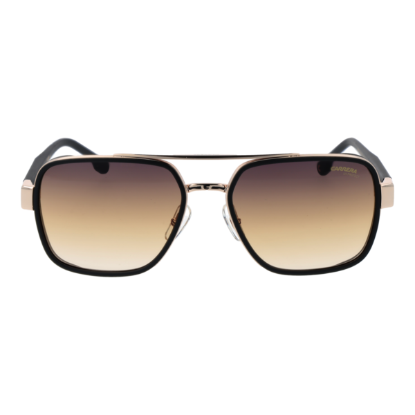 Carrera Sonnenbrille CARRERA 1092/S 58I46N4 – Frontansicht mit Metall & Polyamid Rahmen und Braun Gläsern