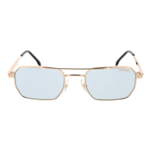 Carrera Sonnenbrille CARRERA 389/S 54J5GSD – Frontansicht mit Metall & Edelstahl Rahmen und Blau Gläsern