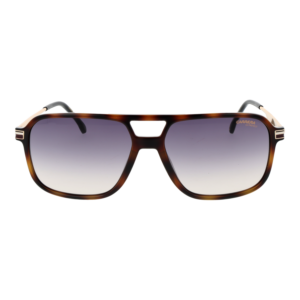 Carrera Sonnenbrille CARRERA 390/S 590869O – Frontansicht mit Polyamid & Edelstahl Rahmen und Grau Gläsern