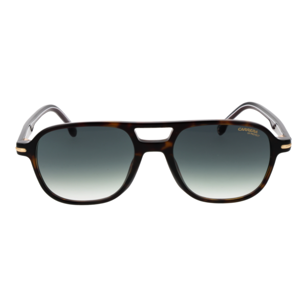 Carrera Sonnenbrille CARRERA 392/S 540869K – Frontansicht mit Azetat Rahmen und Grün Gläsern