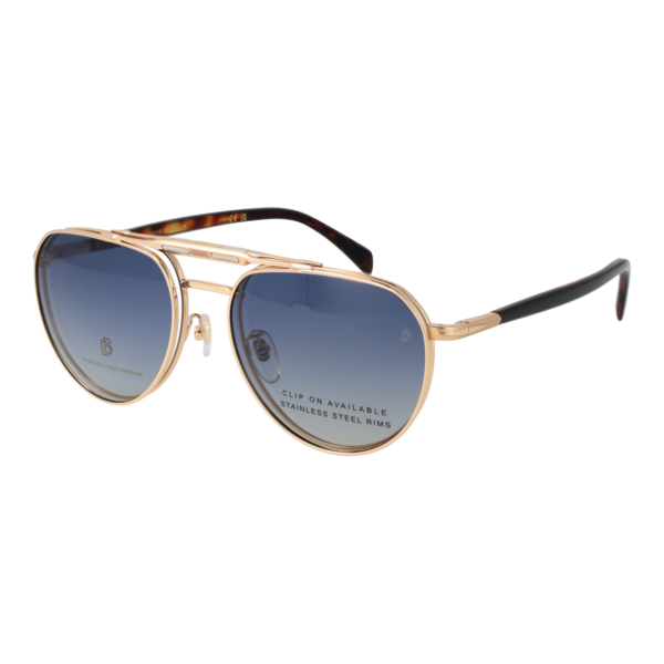 David Beckham )} Brille DB 1238/C 55J5G19 in Gold