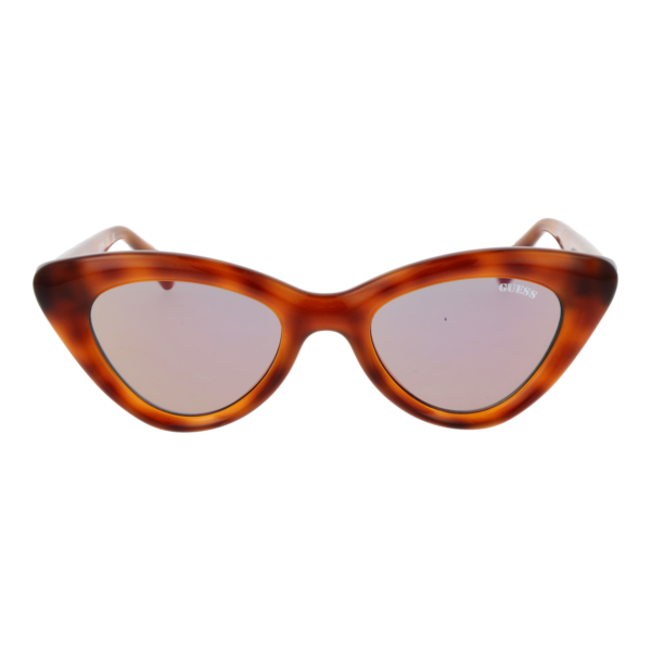 Guess Sonnenbrille GU00137 5053C – Frontansicht mit Kunststoff Rahmen und Grau Gläsern